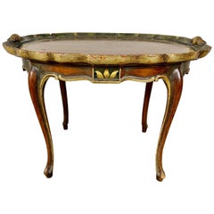 French 1930s Painted Tray Style Table