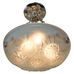 French 1930s Petite Art Deco Chandelier