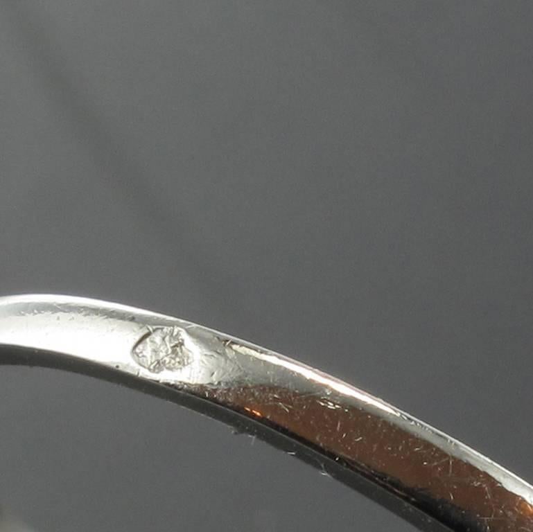 French 1930s Platinum Diamond Art Deco Ring 3