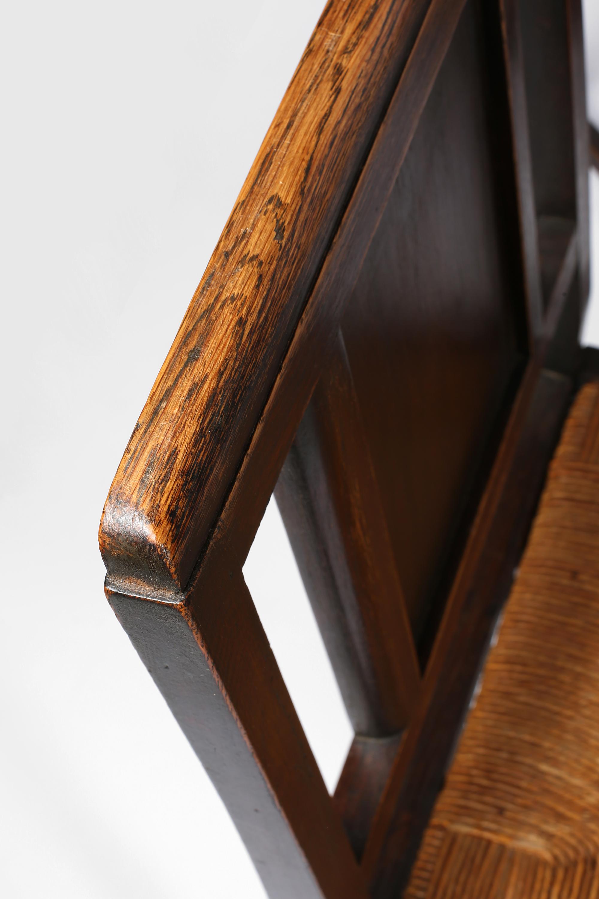 French 1930s Rare Modernist Francis Jourdain Attr. Dining Chairs Set For Sale 5