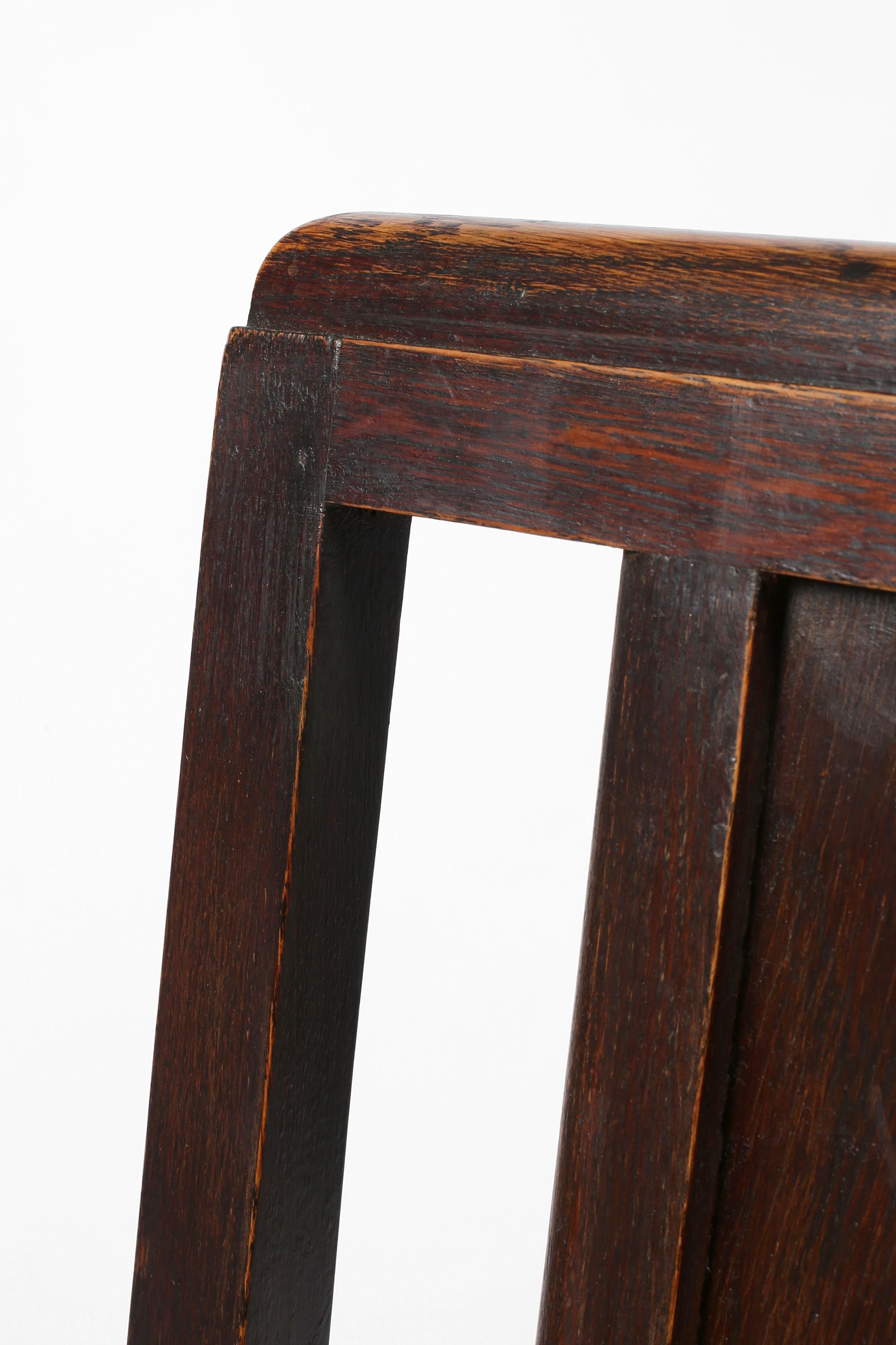French 1930s Rare Modernist Francis Jourdain Attr. Dining Chairs Set For Sale 6