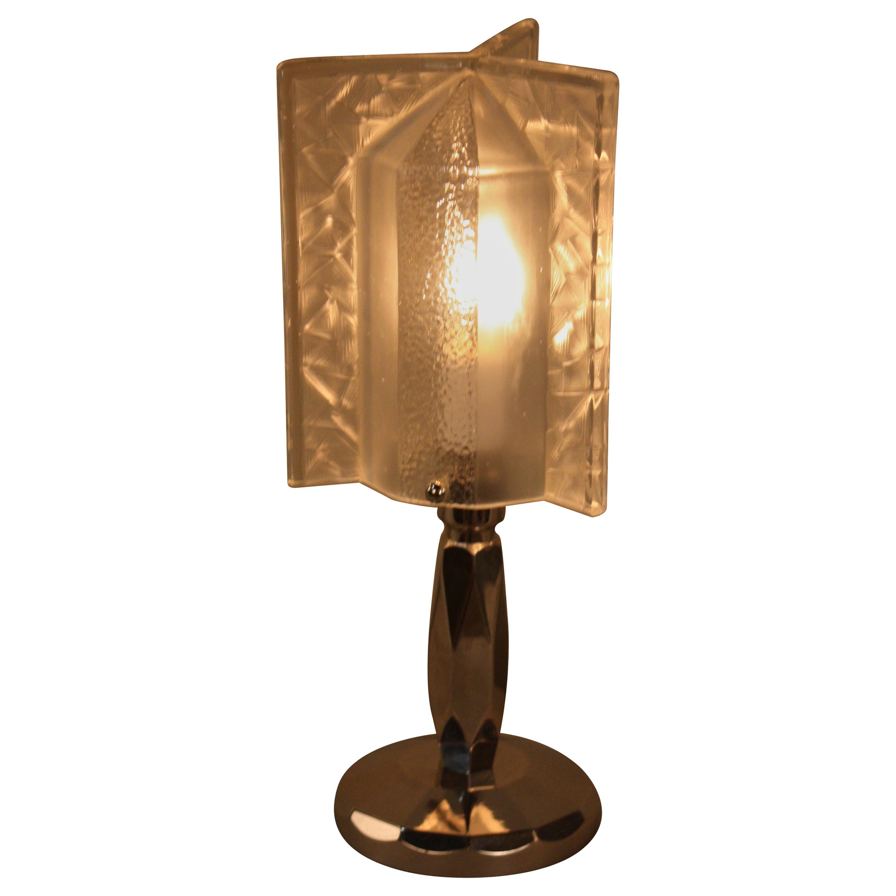 French 1930s Rocket Shape Art Deco Table Lamp