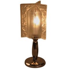 French 1930s Rocket Shape Art Deco Table Lamp