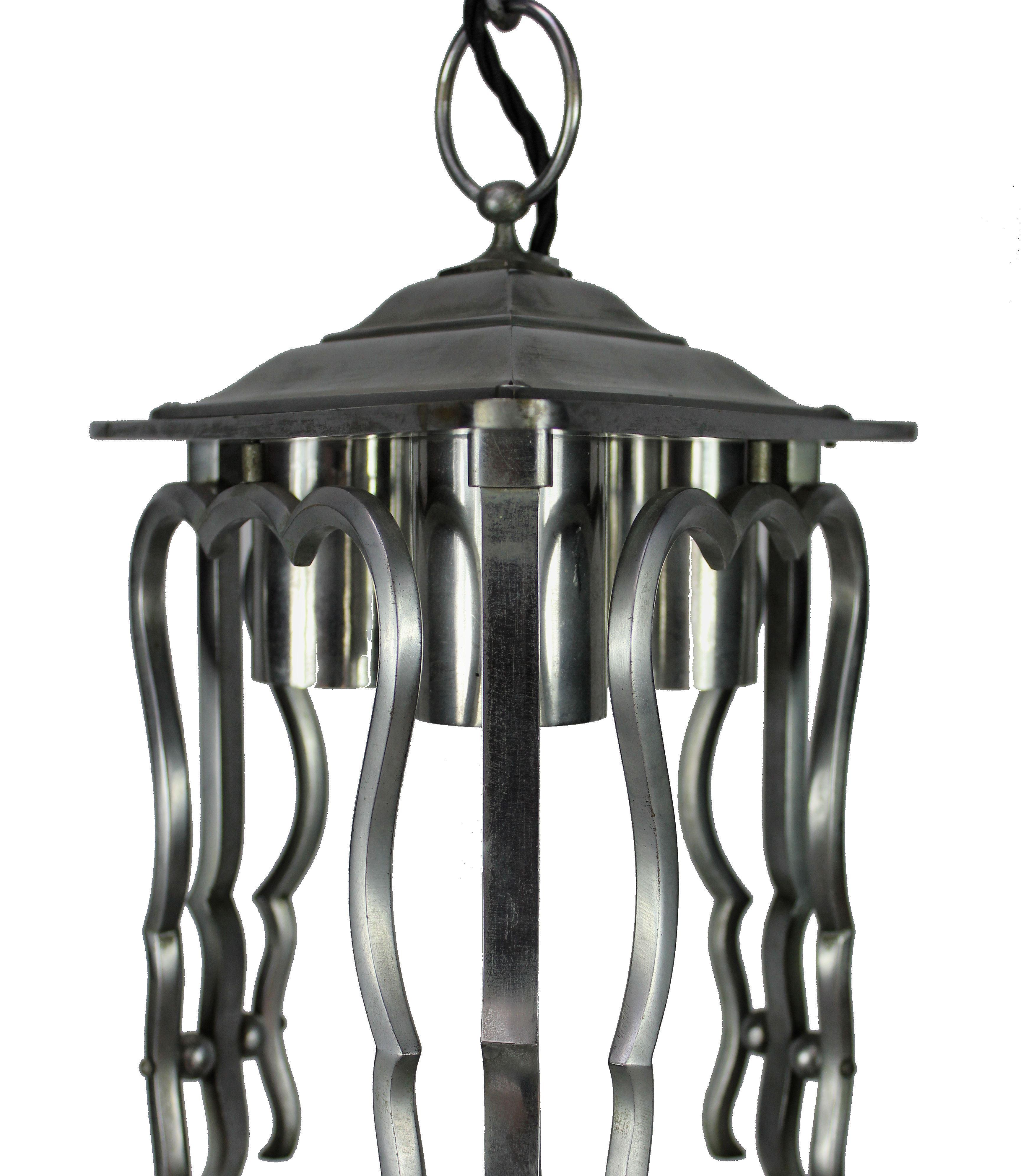 Mid-20th Century French 1930s Steel Lantern