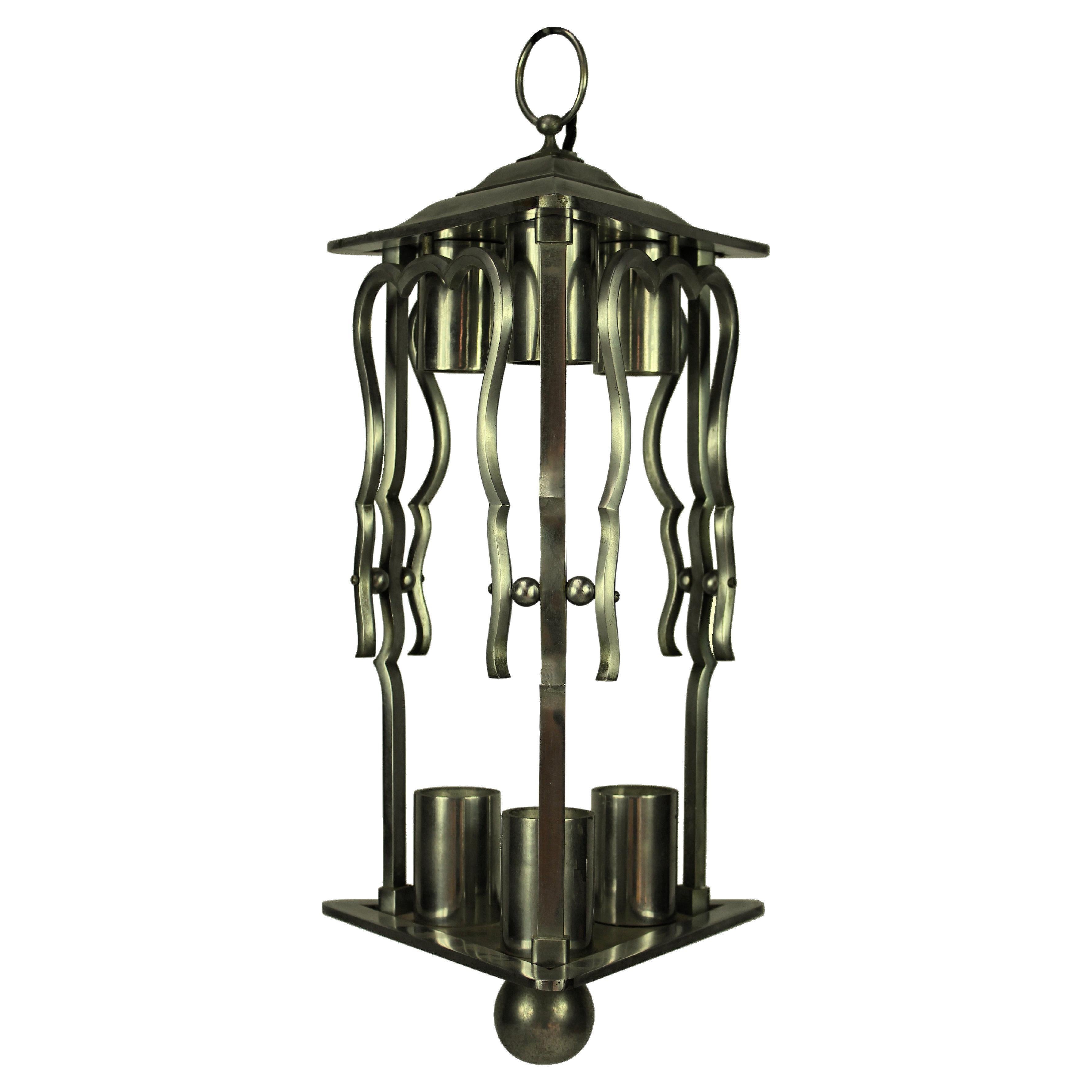 French 1930s Steel Lantern For Sale