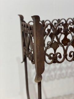 French 1940 Wrought Iron Planter Jardiniere