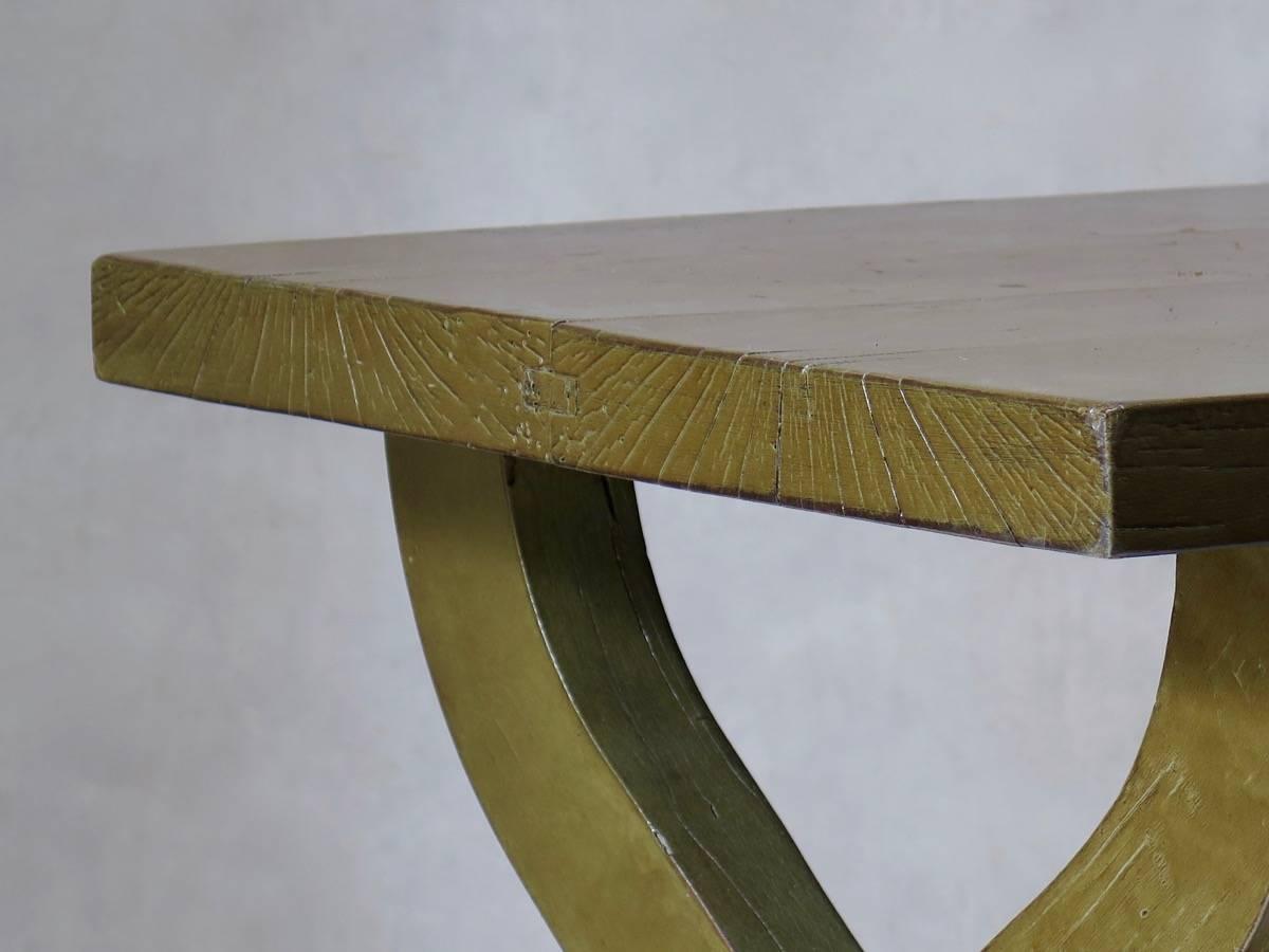 Mesa Art Decó francesa de los años 40 Haya en venta