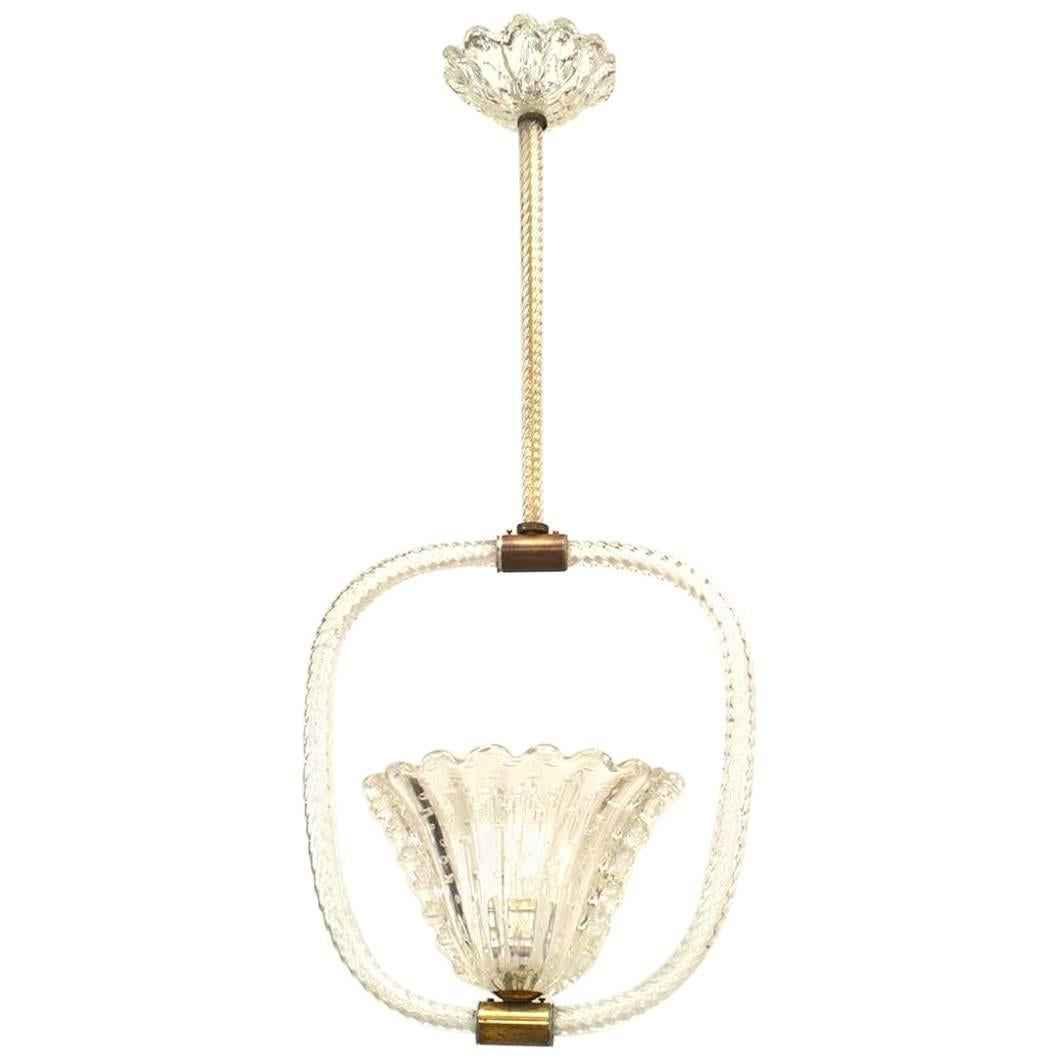 French Mid-Century Baccarat Crystal Lantern For Sale