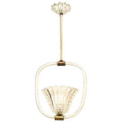 French Mid-Century Baccarat Crystal Lantern