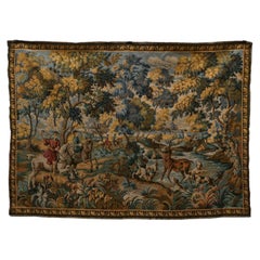French 1940s Baroque Style Tapestry