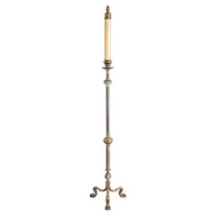 French 1940's Brass Lion Paw Floor Lamp