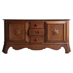 Französisches Sideboard im brutalistischen Stil aus den 1940er Jahren