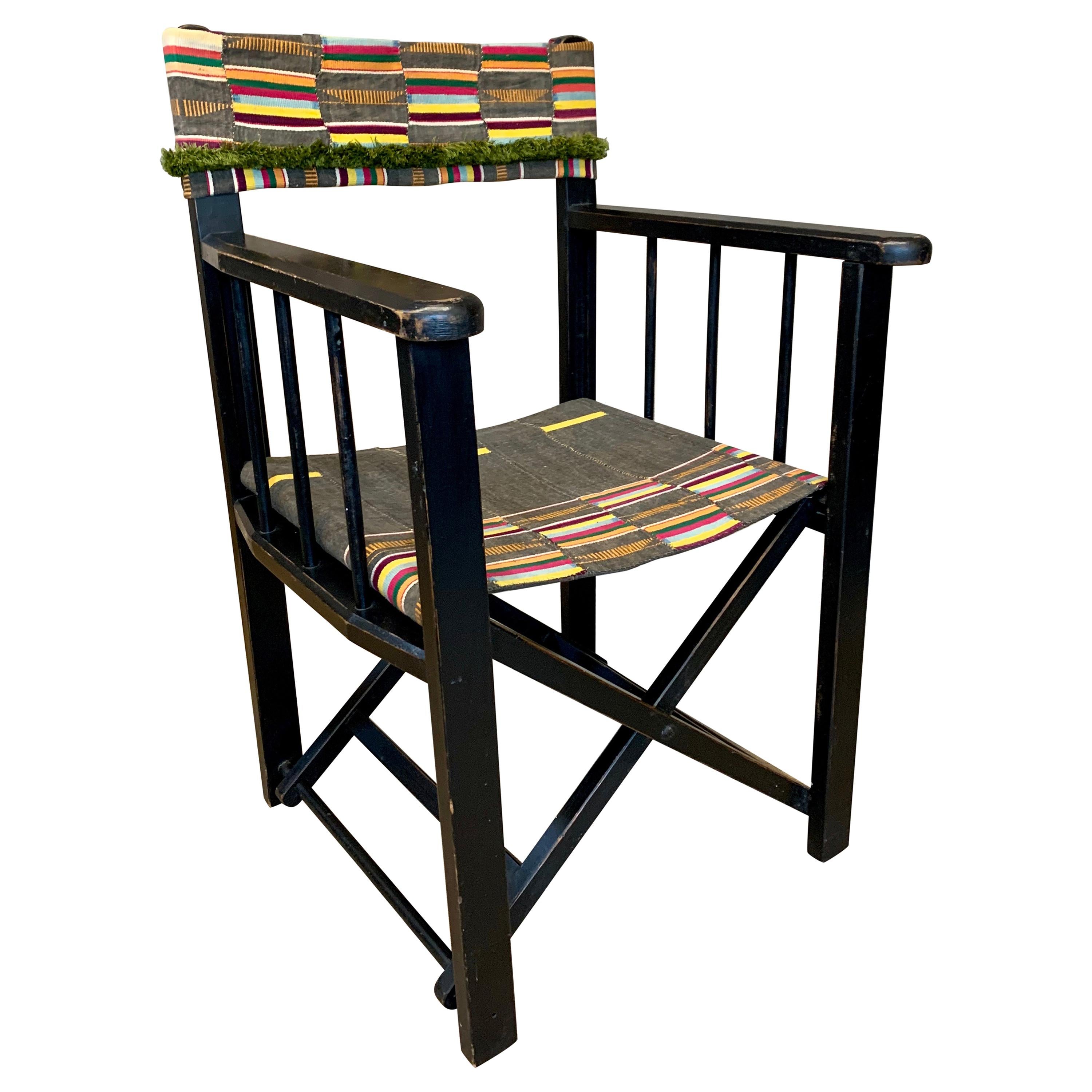 French 1940s Folding Camp Chair