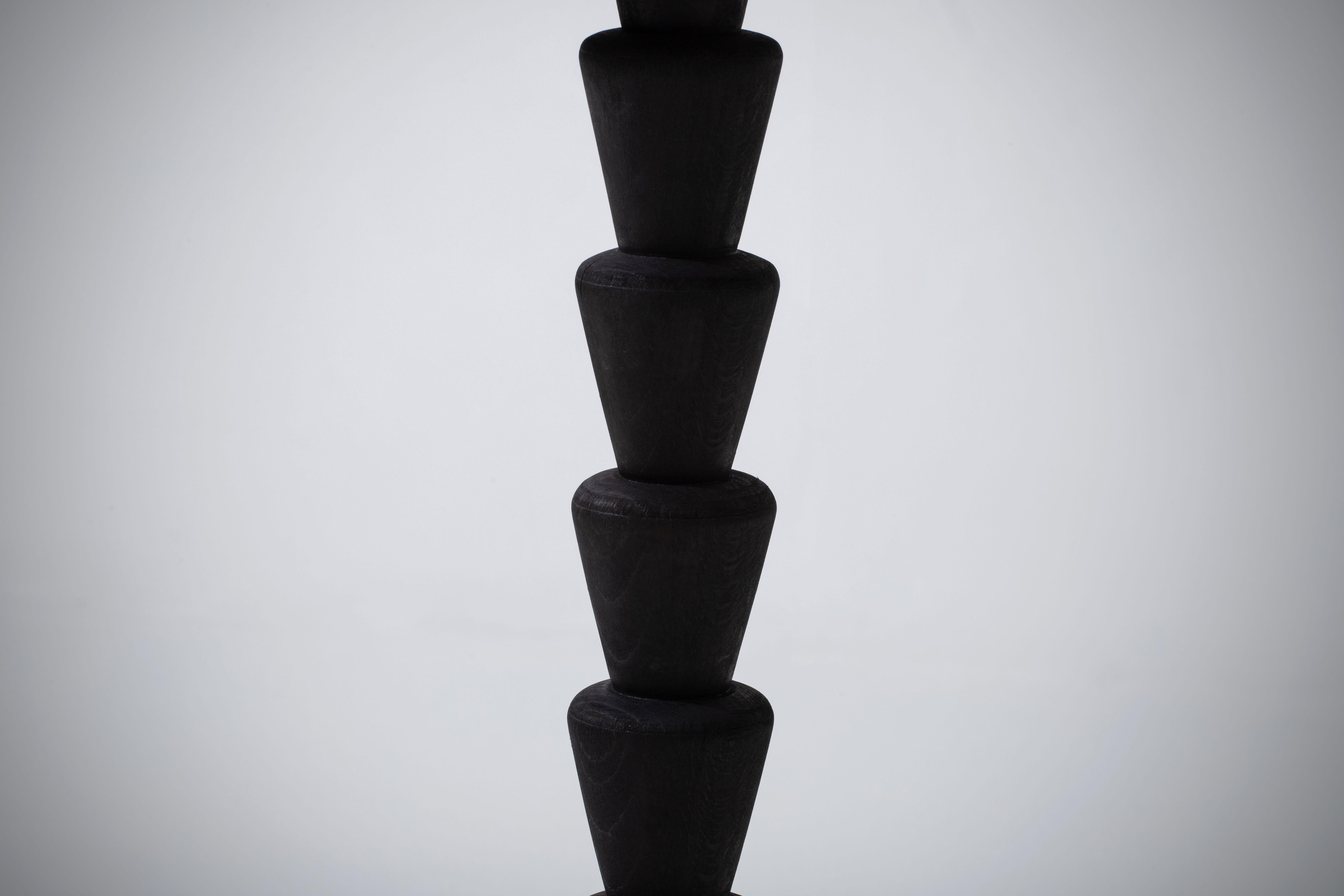 French 1940s Gueridon in Ebonized Oak 4
