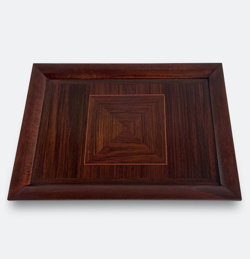 Mid-Century Modern French 1940s Inlaid Tray For Sale