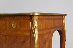 French 1940s Kingwood and Ormolu Mounted Bureau Plat