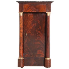 French, 1940s Mahogany Empire Bedside Table