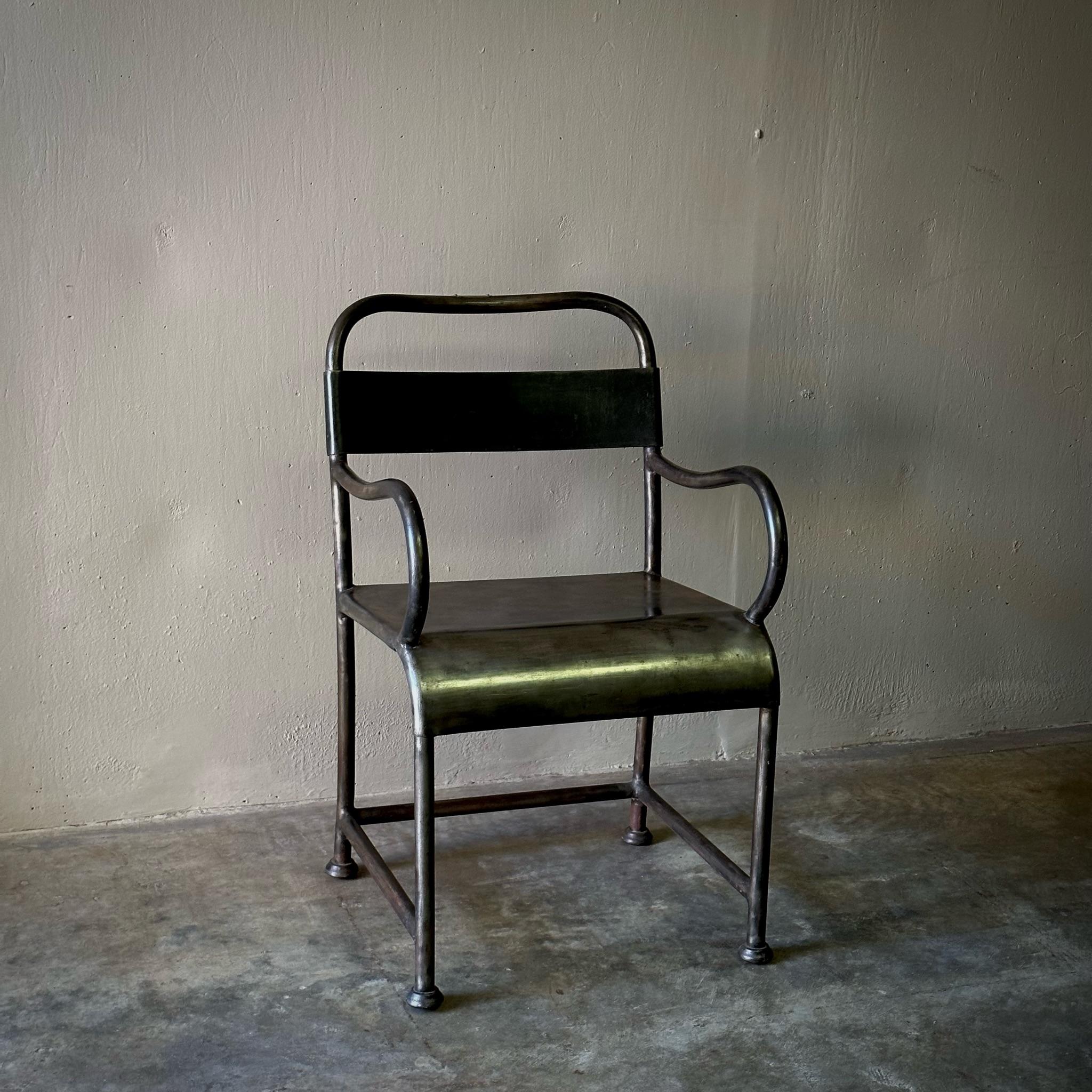French 1940s Metal Chair 1