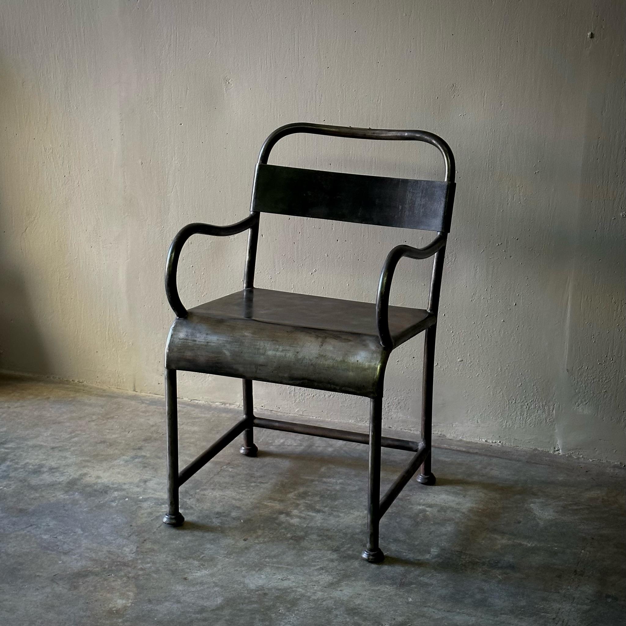 French 1940s Metal Chair 3