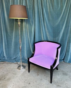 Französische vernickelte Stehlampe aus den 1940er Jahren