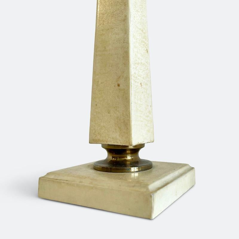 Art Deco French 1940s Pair of Parchment Table Lamps, Andre Arbus attributed For Sale