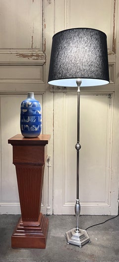 French 1940’s Silver Plated Floor Lamp