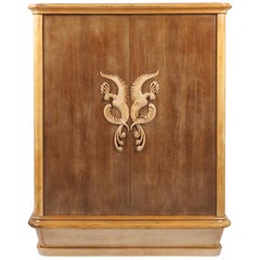 French 1940s Sycamore Cabinet