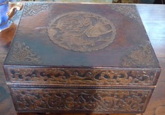 French 1940s Wood Jewelry Box