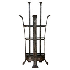 French 1940s Wrought Iron Umbrella Stand