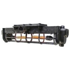 French 1948 R.M.A. Industrial Cast Aluminum Pendant Light