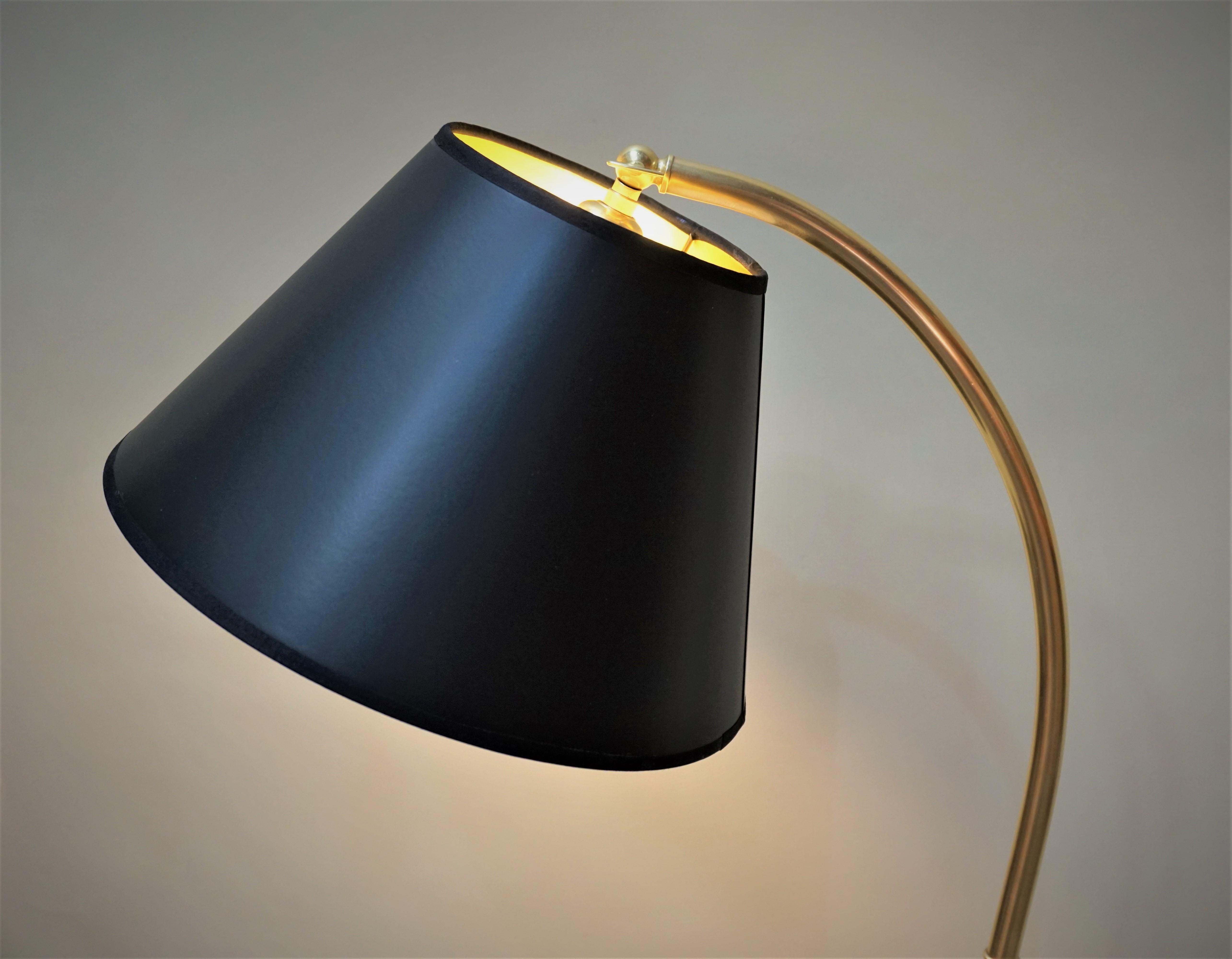 French 1950s Adjustable Bronze Floor Lamp 3