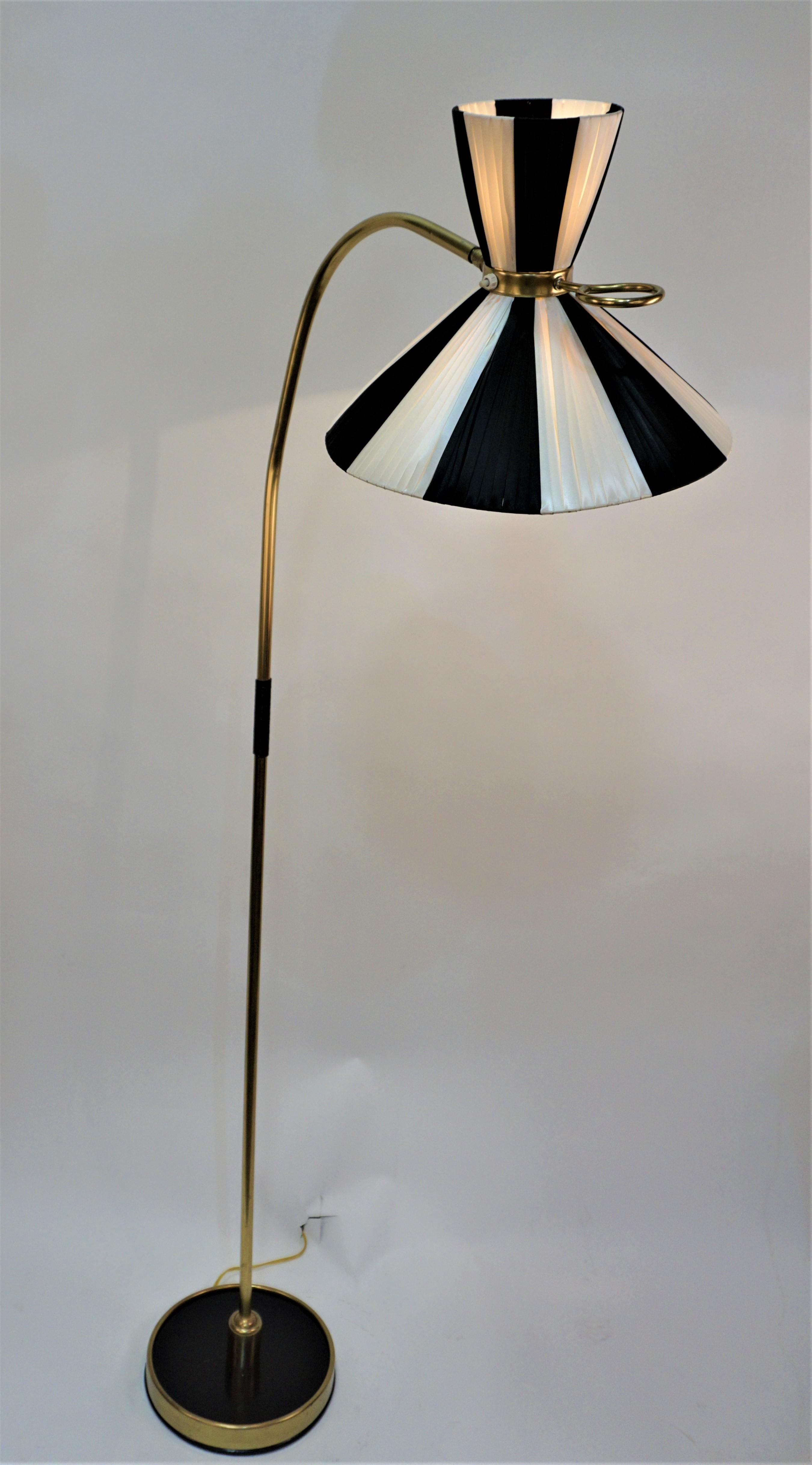  French 1950s Adjustable Floor Lamp by Maison Lunel 2