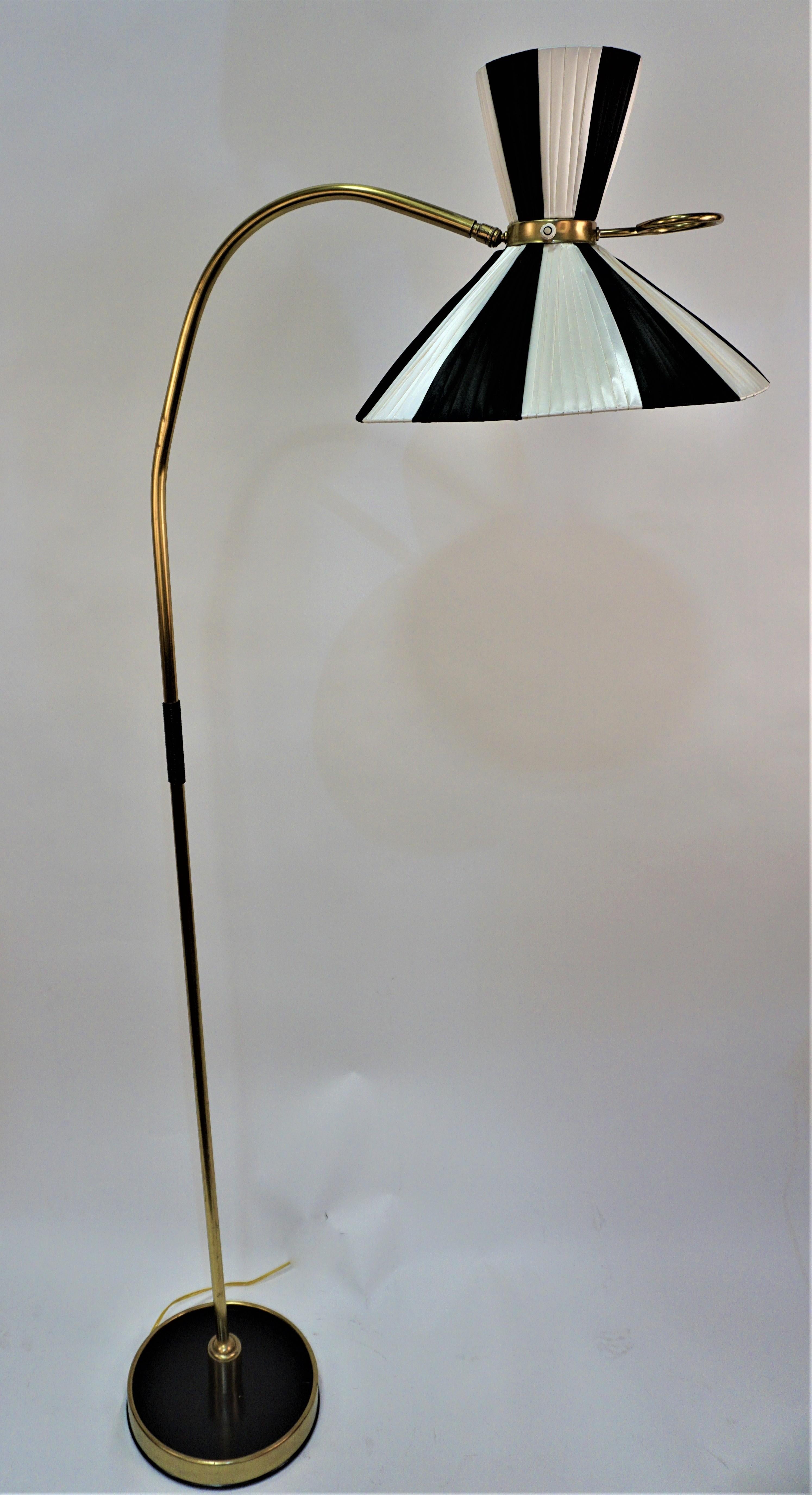  French 1950s Adjustable Floor Lamp by Maison Lunel 3