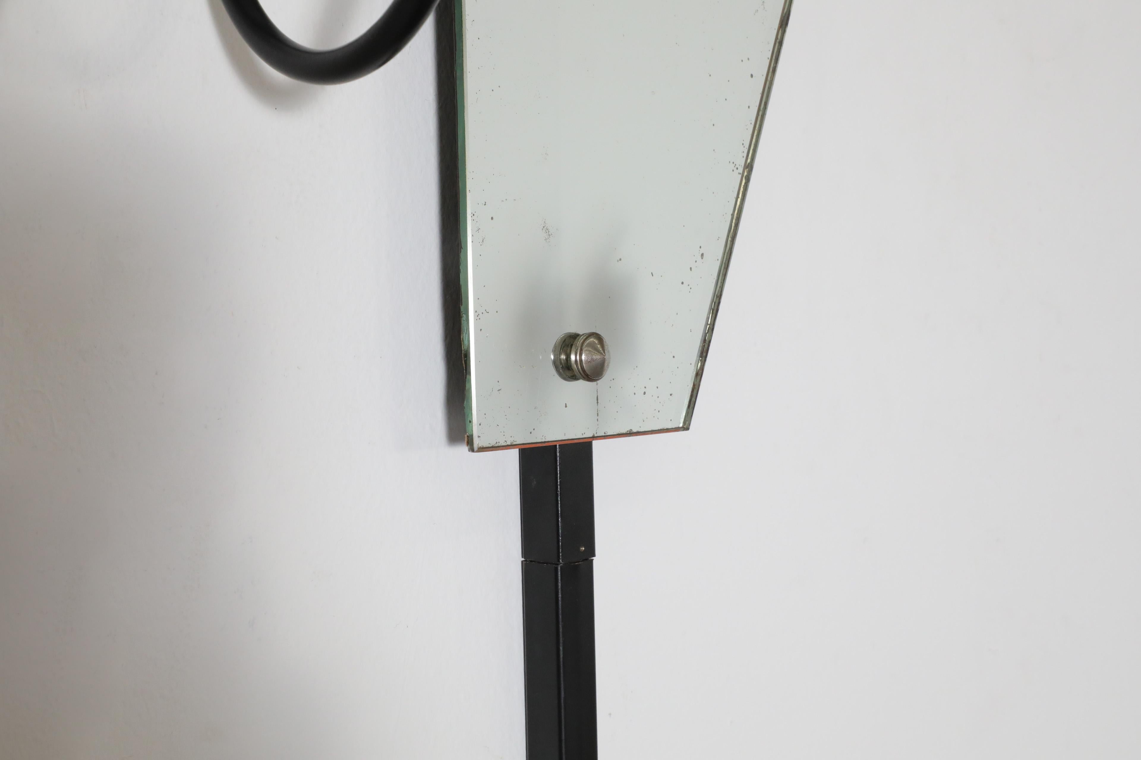 Französischer asymmetrischer Wandventilator mit Spiegel und Umbrella Stand, 1950er Jahre im Angebot 11