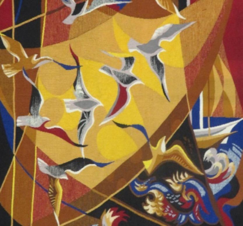 Tissé à la main Tapisserie d'Aubusson des années 50 en vente