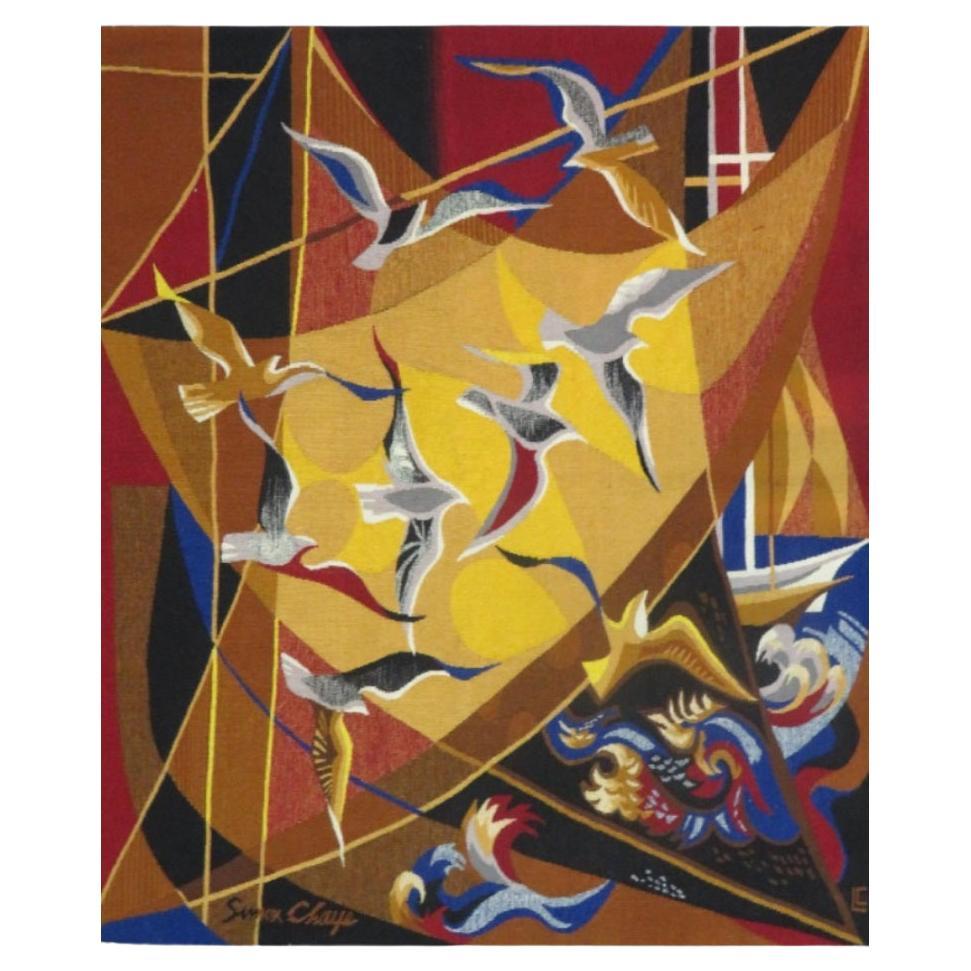Arazzo Aubusson francese degli anni '50