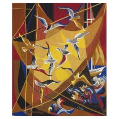 Arazzo Aubusson francese degli anni '50