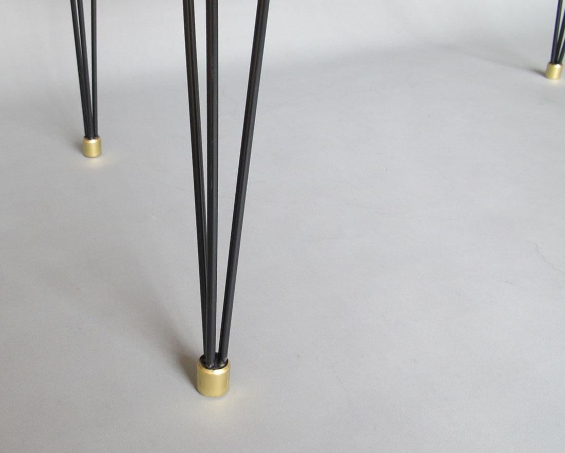 Table d'appoint / d'écriture en métal&wood des années 1950 en vente 6