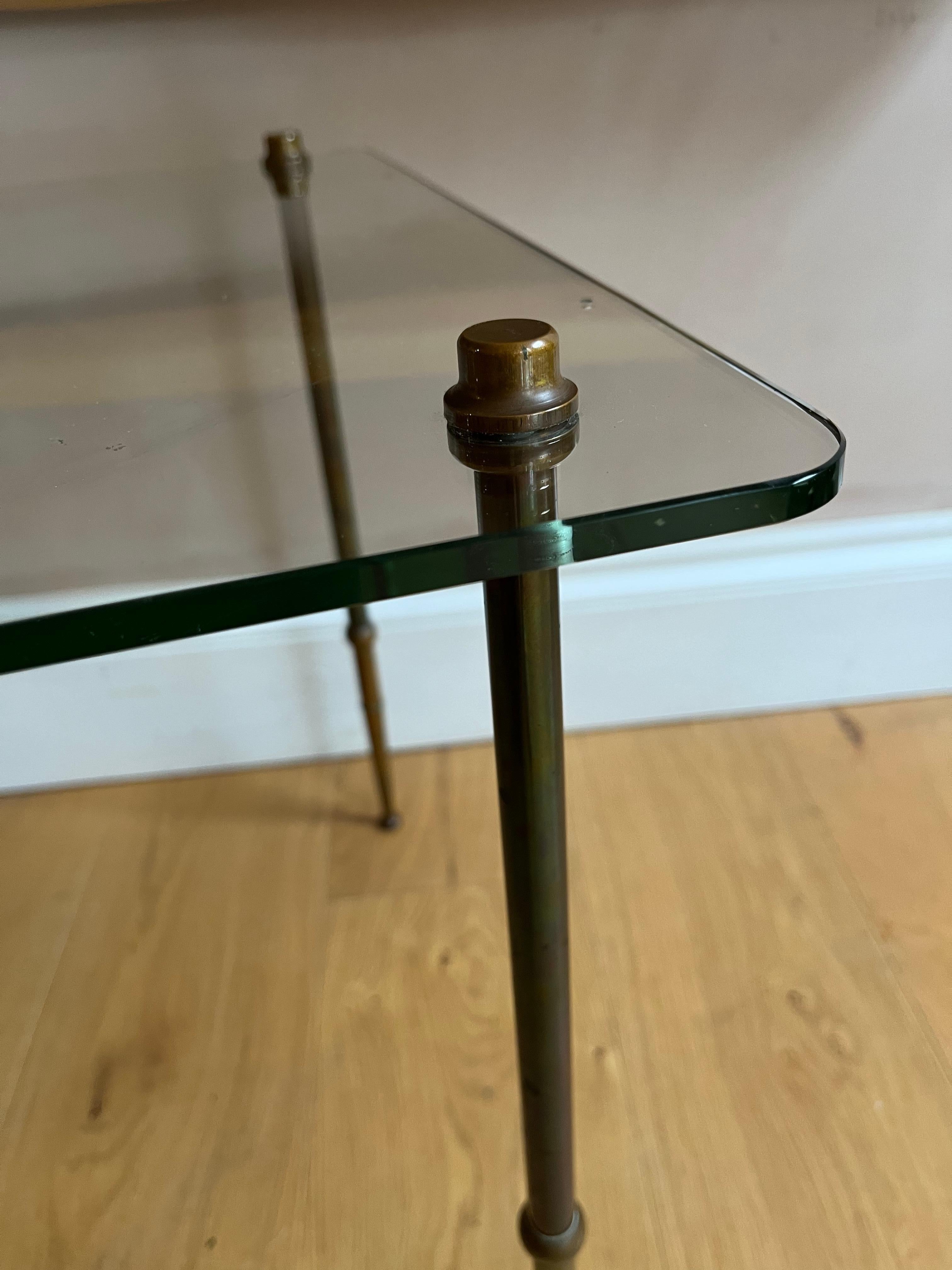 French 1950’s bronze and glass coffee table In Good Condition In London, GB