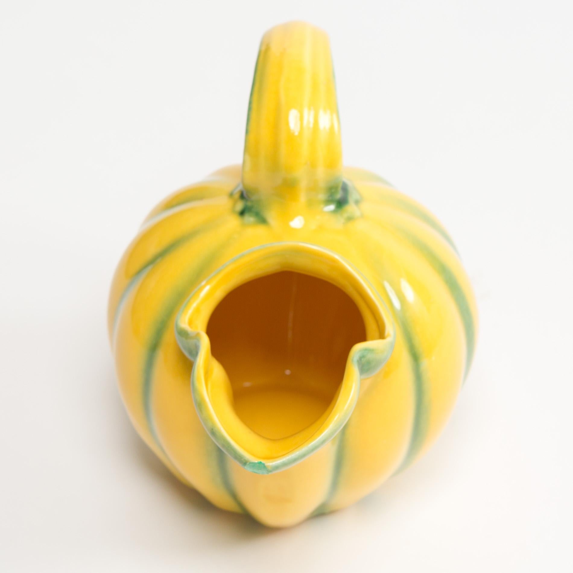 French 1950s Ceramic Figural Fruit Pitcher In Good Condition In London, GB
