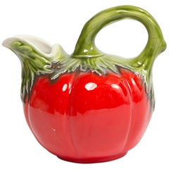 French 1950s Ceramic Figural Fruit Pitcher