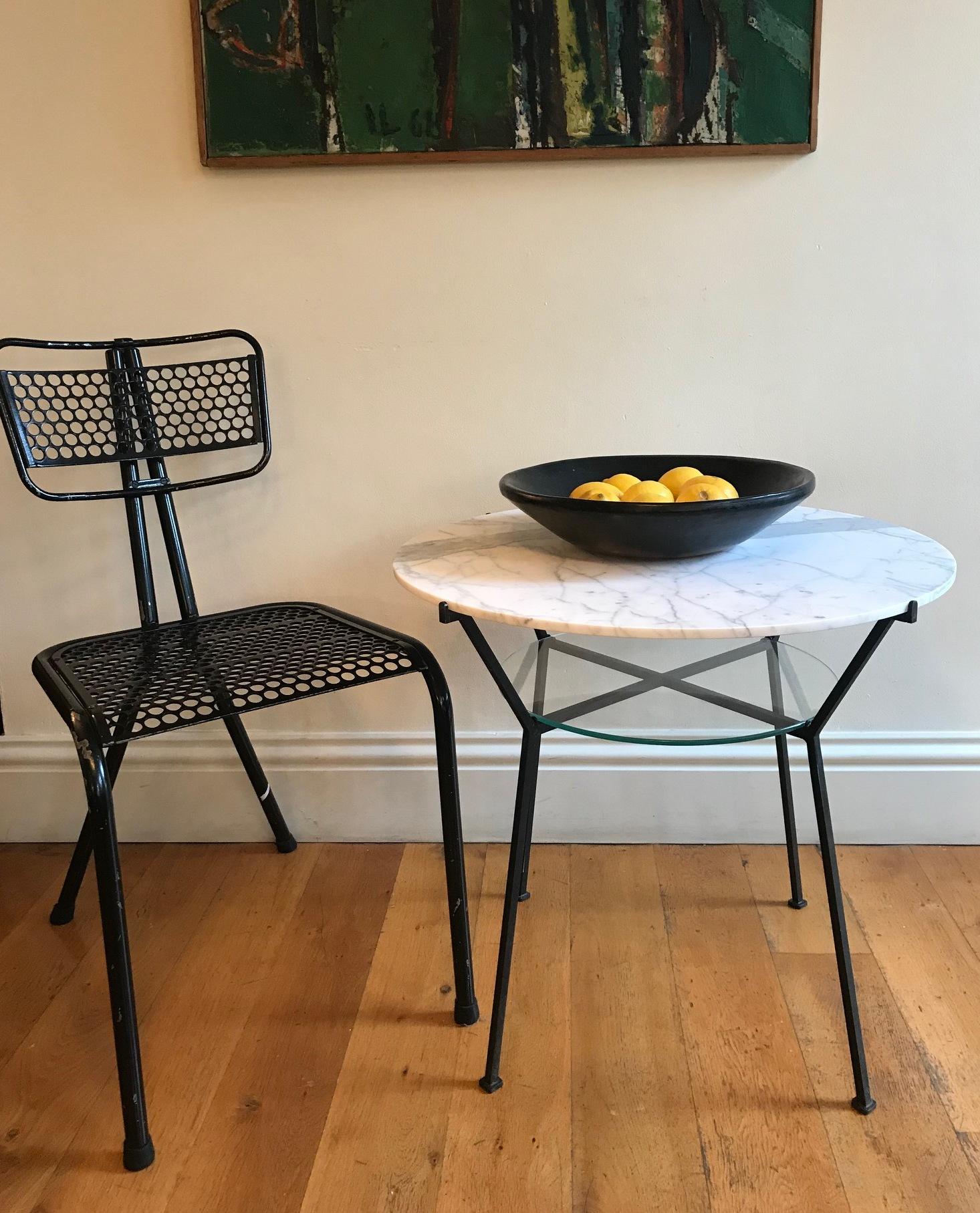 Iron French 1950s Charles Ramos Table For Sale