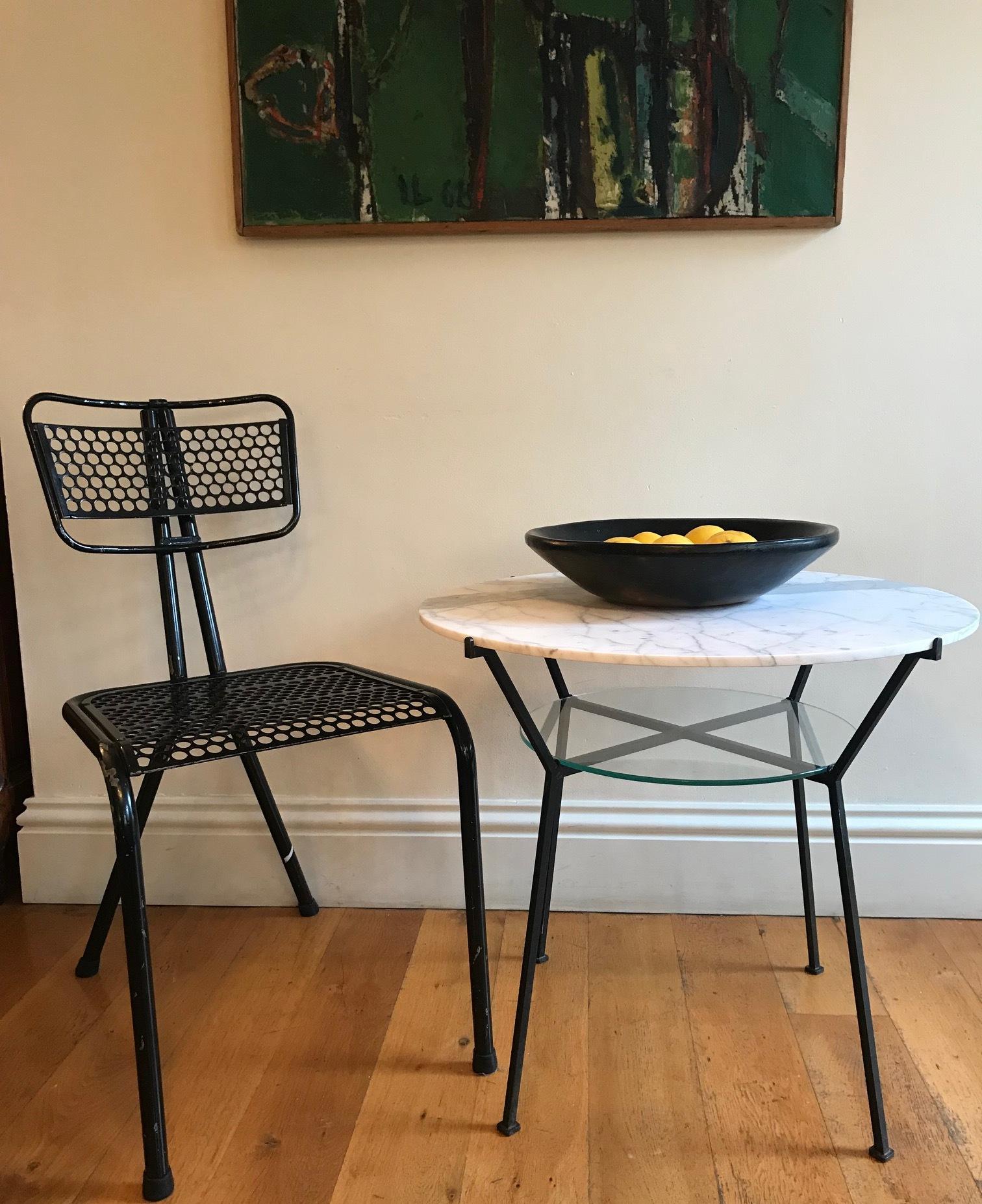 French 1950s Charles Ramos Table For Sale 1