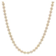 French 1950s Cultured Pearl Choker Necklace