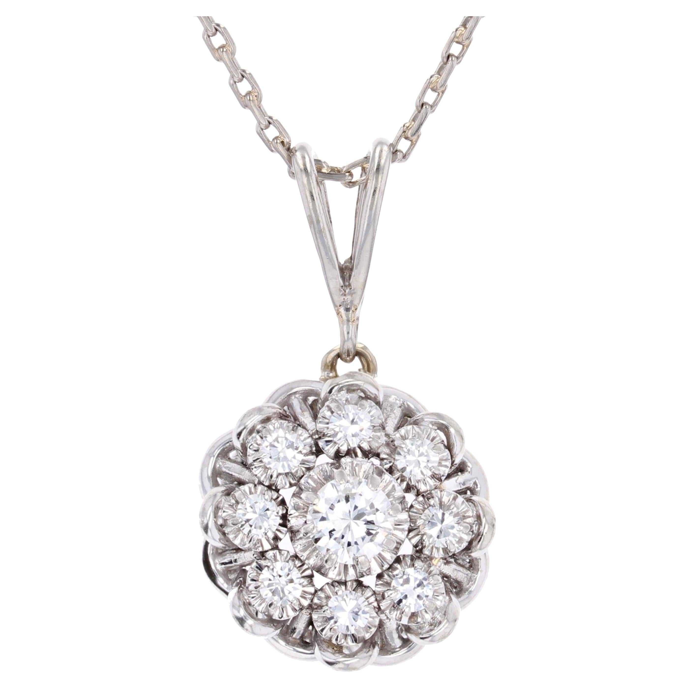 White Diamonds 18 Karat Yellow Gold Star Shape Chain/Pendant Necklace and Brooch For Sale at 1stDibs