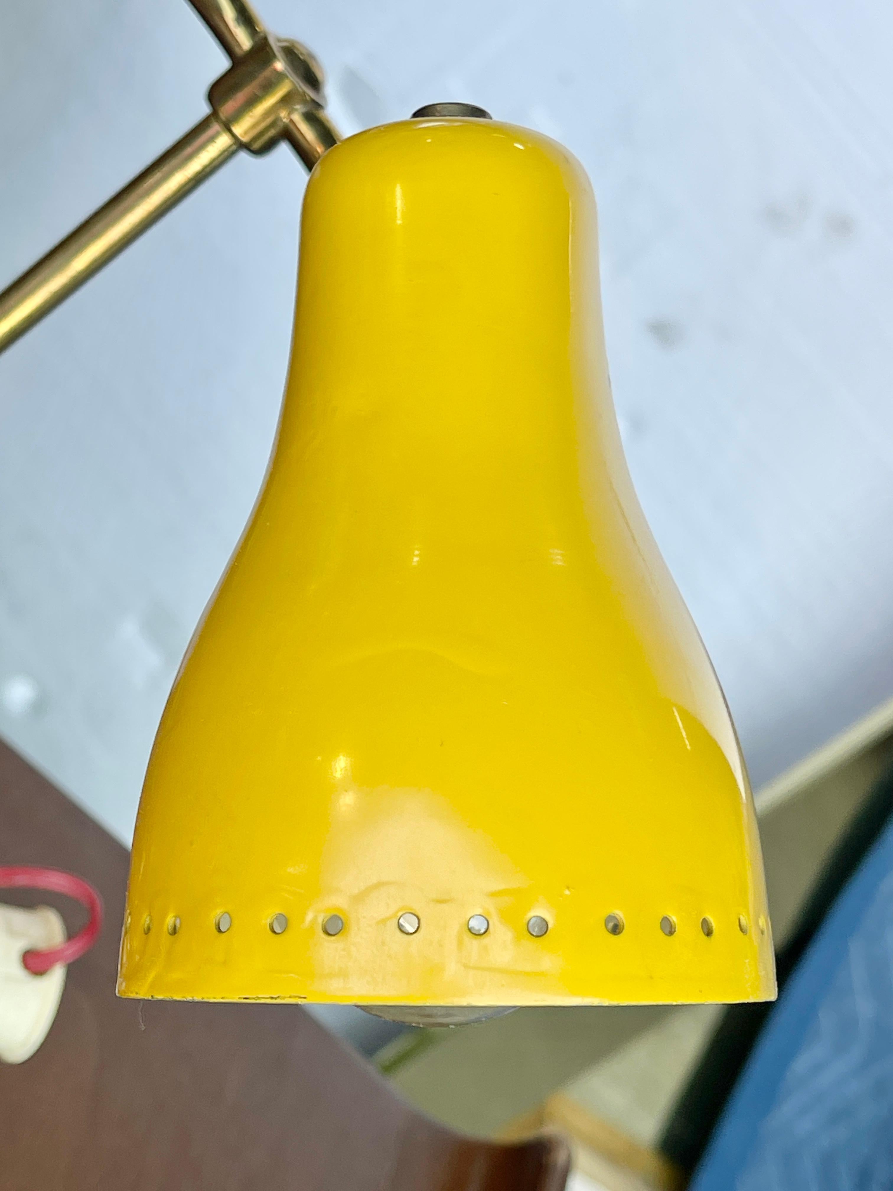 Lampe de bureau à deux têtes des années 50 en vente 1