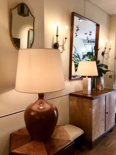 French 1950s Extra Large Ceramic Table Lamp