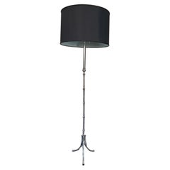 French 1950's Faux Bamboo Floor Lamp