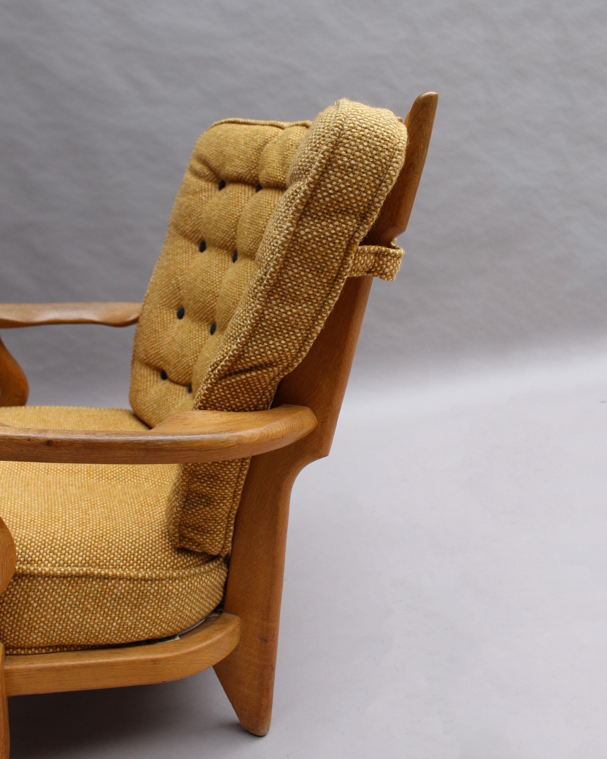 French 1950s “Grand Repos” Armchair by Guillerme et Chambron 3