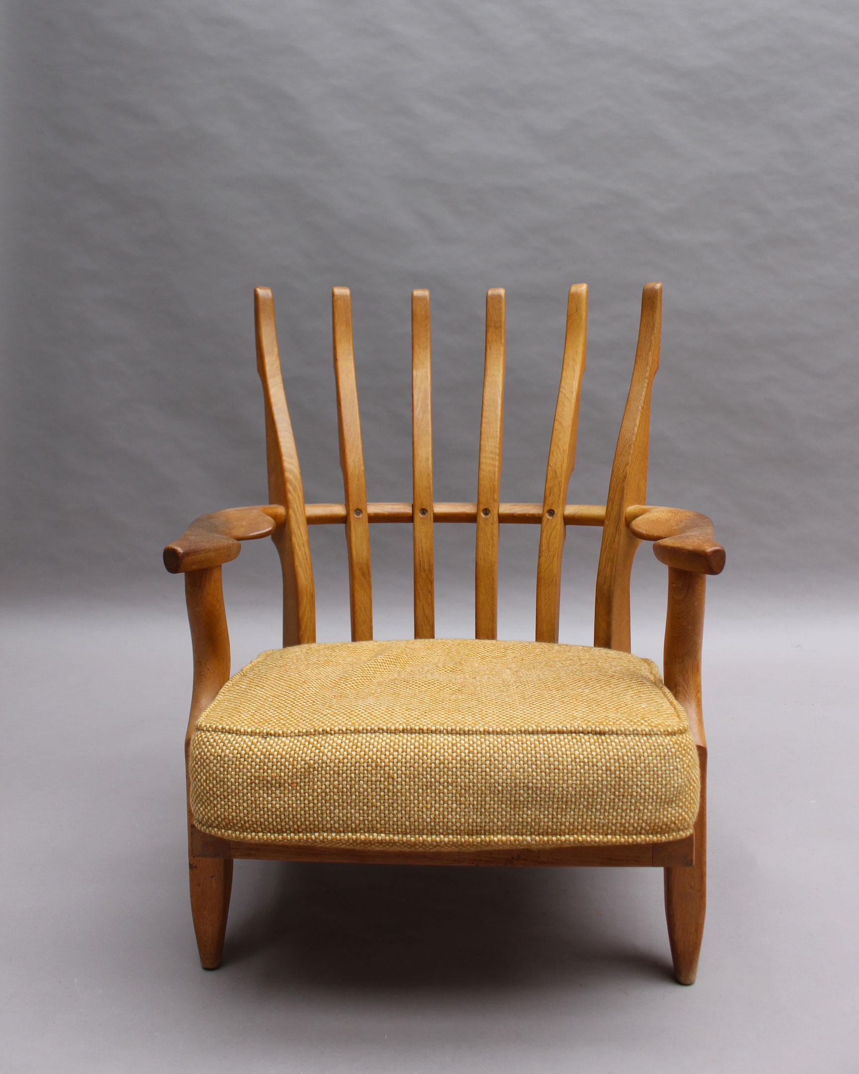 French 1950s “Grand Repos” Armchair by Guillerme et Chambron 7